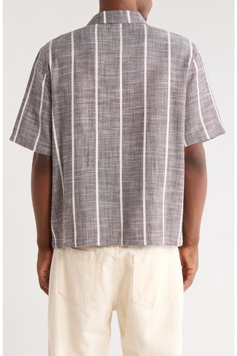 Evening Weave Camp Shirt, Alternate, color, DARK GRAY