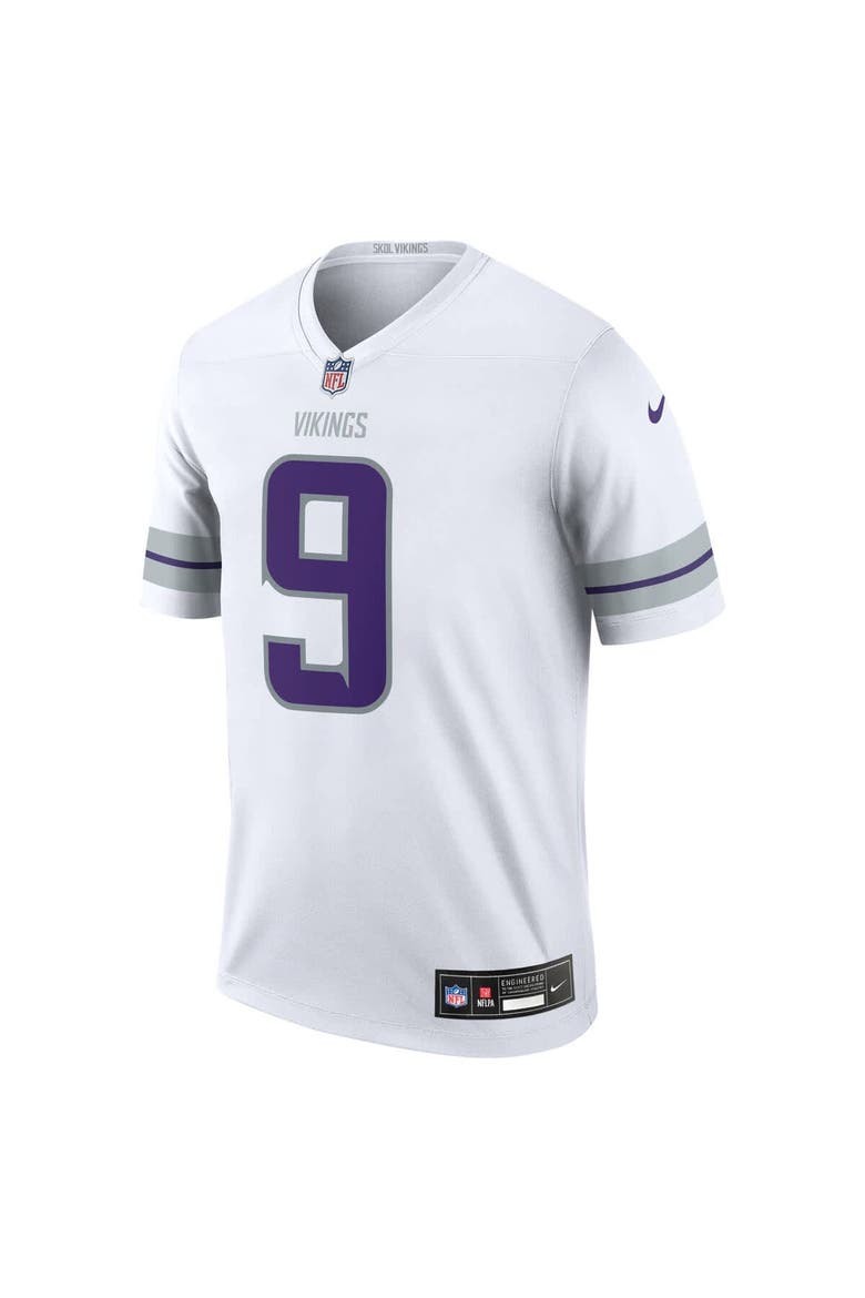 Men's Nike J.J. McCarthy White Minnesota Vikings Alternate Legend Player Performance Top, Alternate, color, White