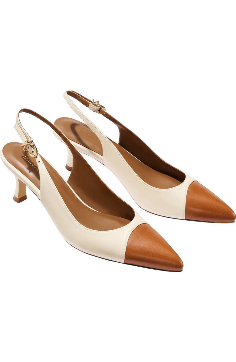 MARGAUX The Colette Cap-Toe, Alternate, color, Cotton And Saddle Nappa