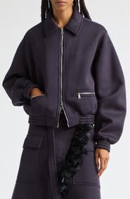 PLAN C Viscose Knit Zip Jacket