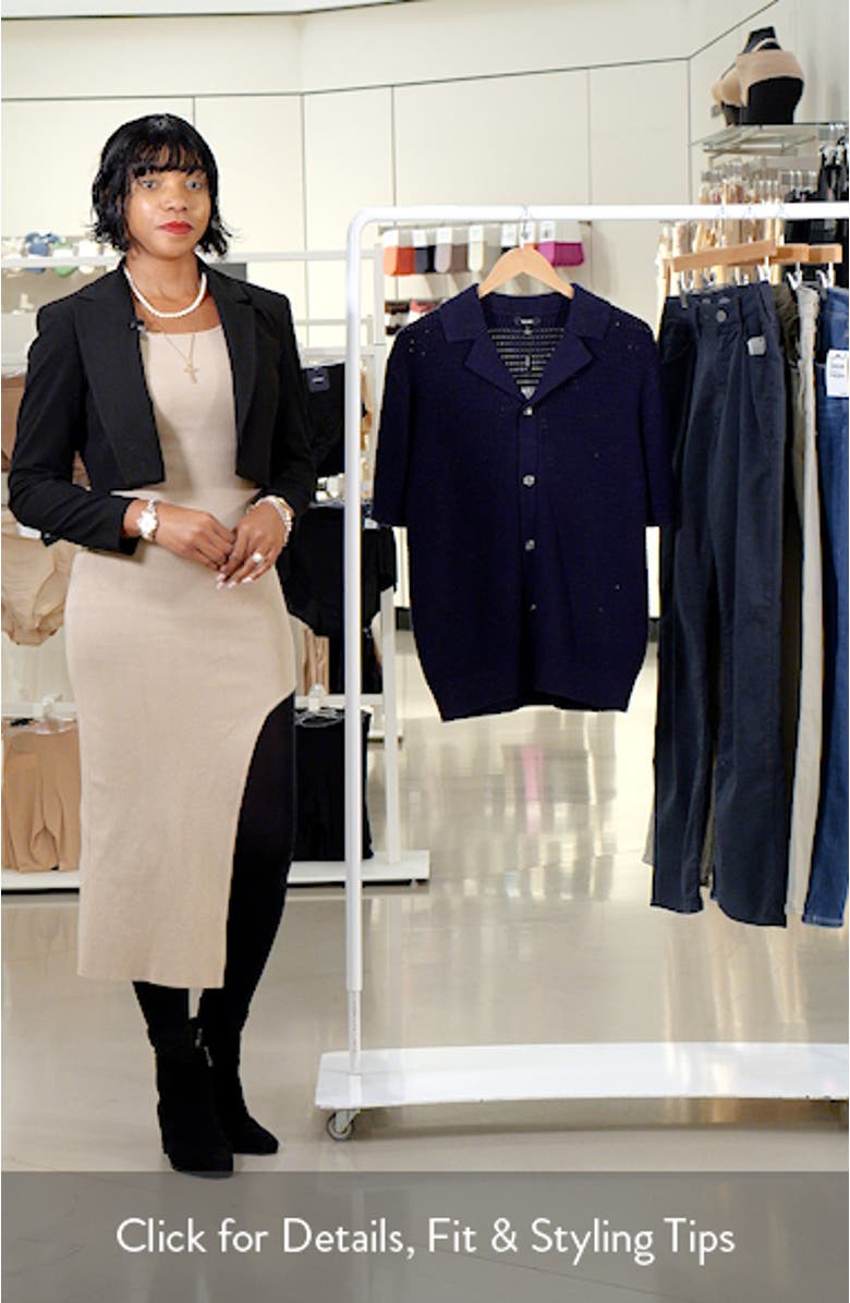 Montague Texture Knit Camp Shirt, sales video thumbnail