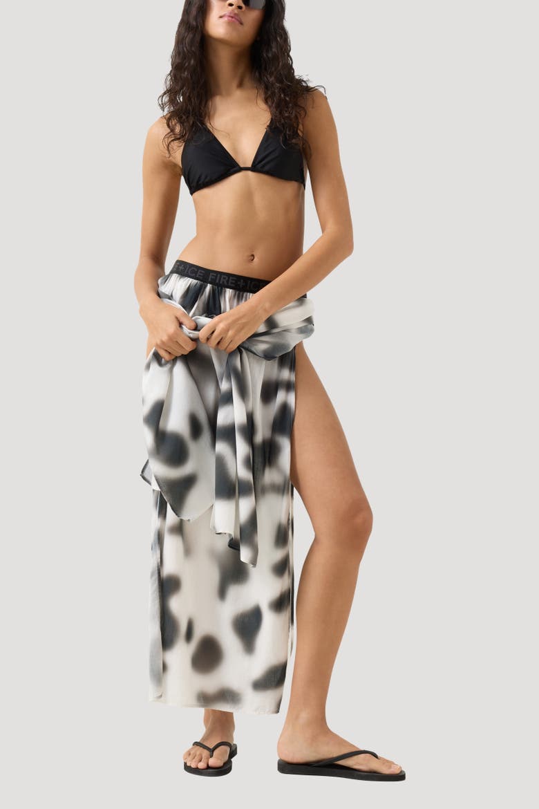 Nadea Skirt, Alternate, color, Black/white