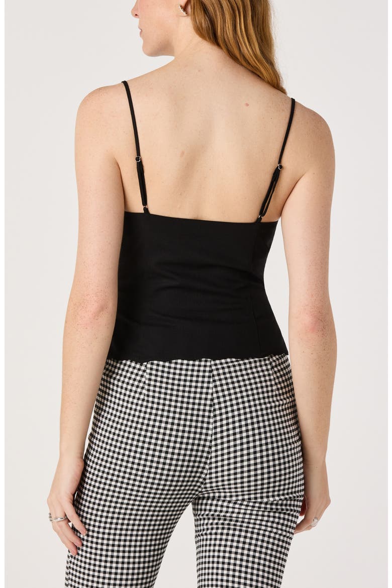 Odette Scallop Hem Camisole, Alternate, color, BLACK