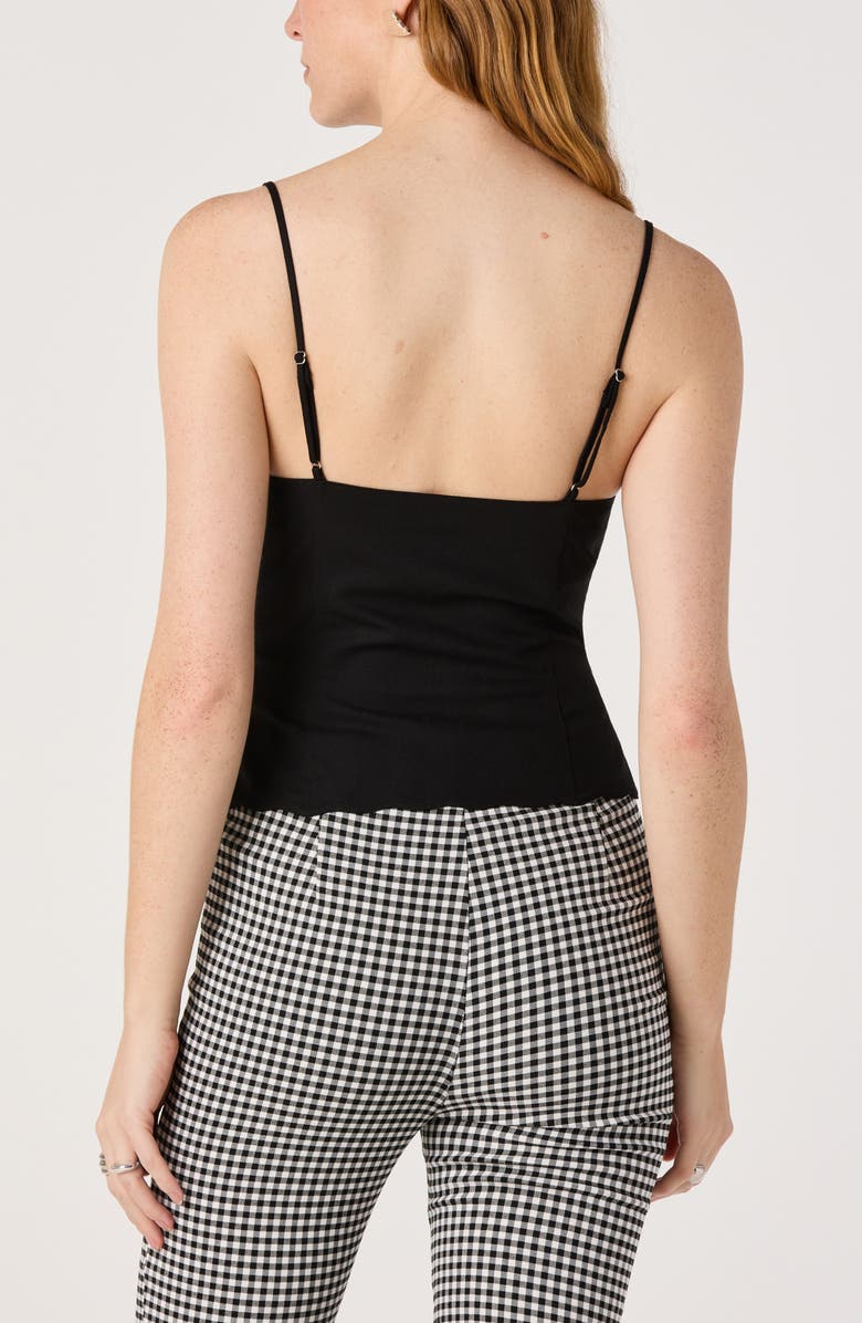 ASTR the Label Odette Scallop Hem Camisole, Alternate, color, Black