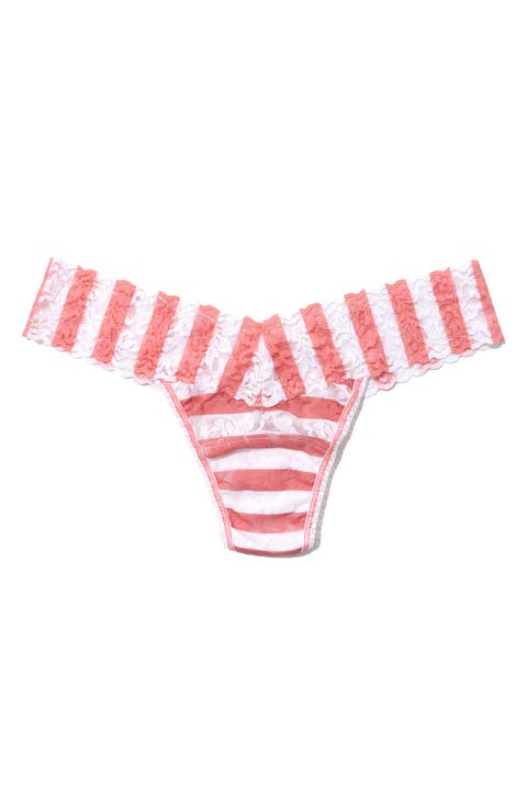 Print Low Rise Thong