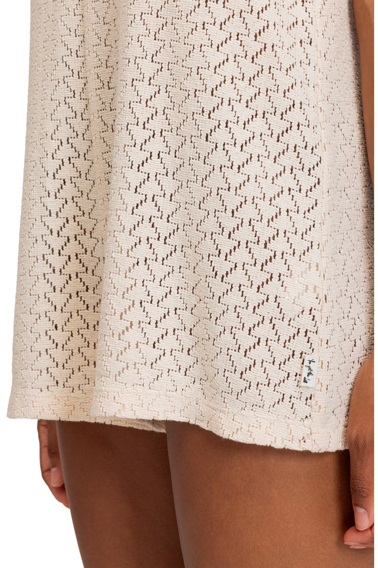 Ocean Riders Knit Cover-Up Romper, Alternate, color, TAPIOCA