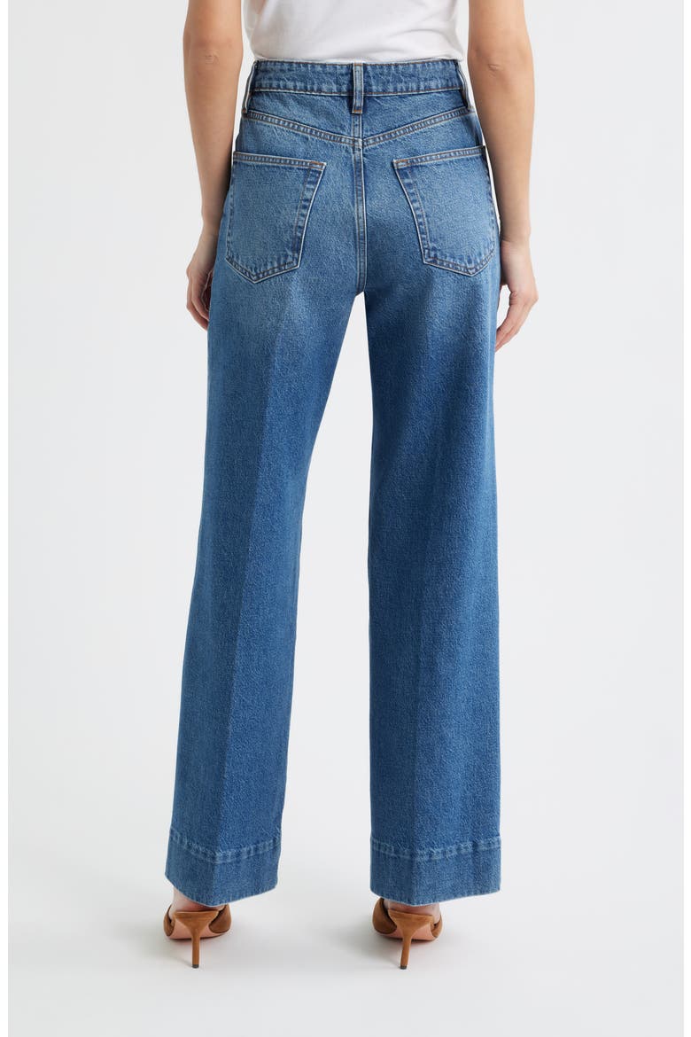 The Streamline High Waist Straight Leg Jeans, Alternate, color, SWAN