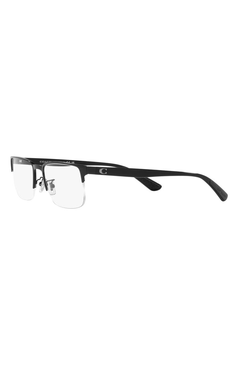 COACH 56mm Rectangular Optical Glasses, Alternate, color,