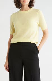 Nordstrom Short Sleeve Cashmere Sweater