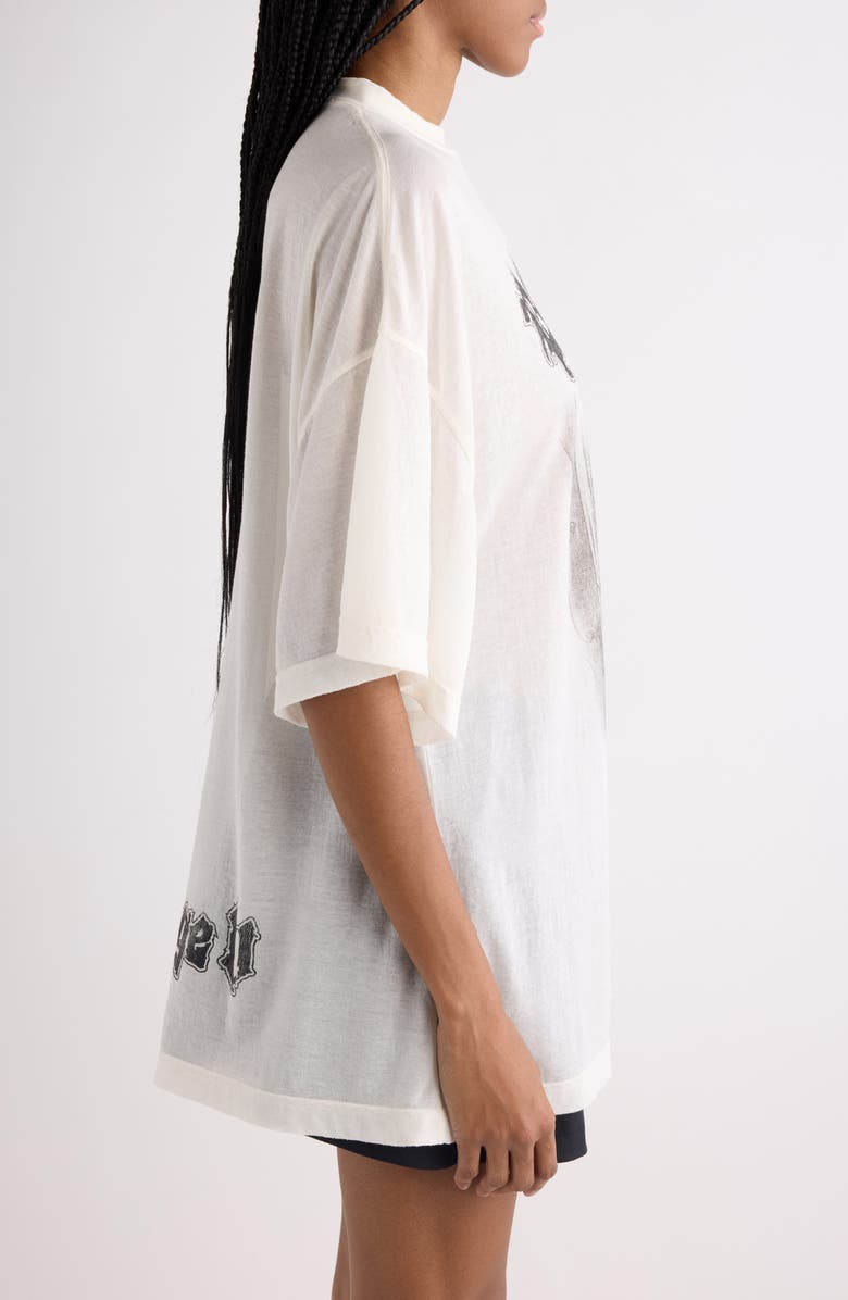 Balenciaga Shaped Fit Salon de Couture Graphic T-Shirt, Alternate, color, 9020 Cream