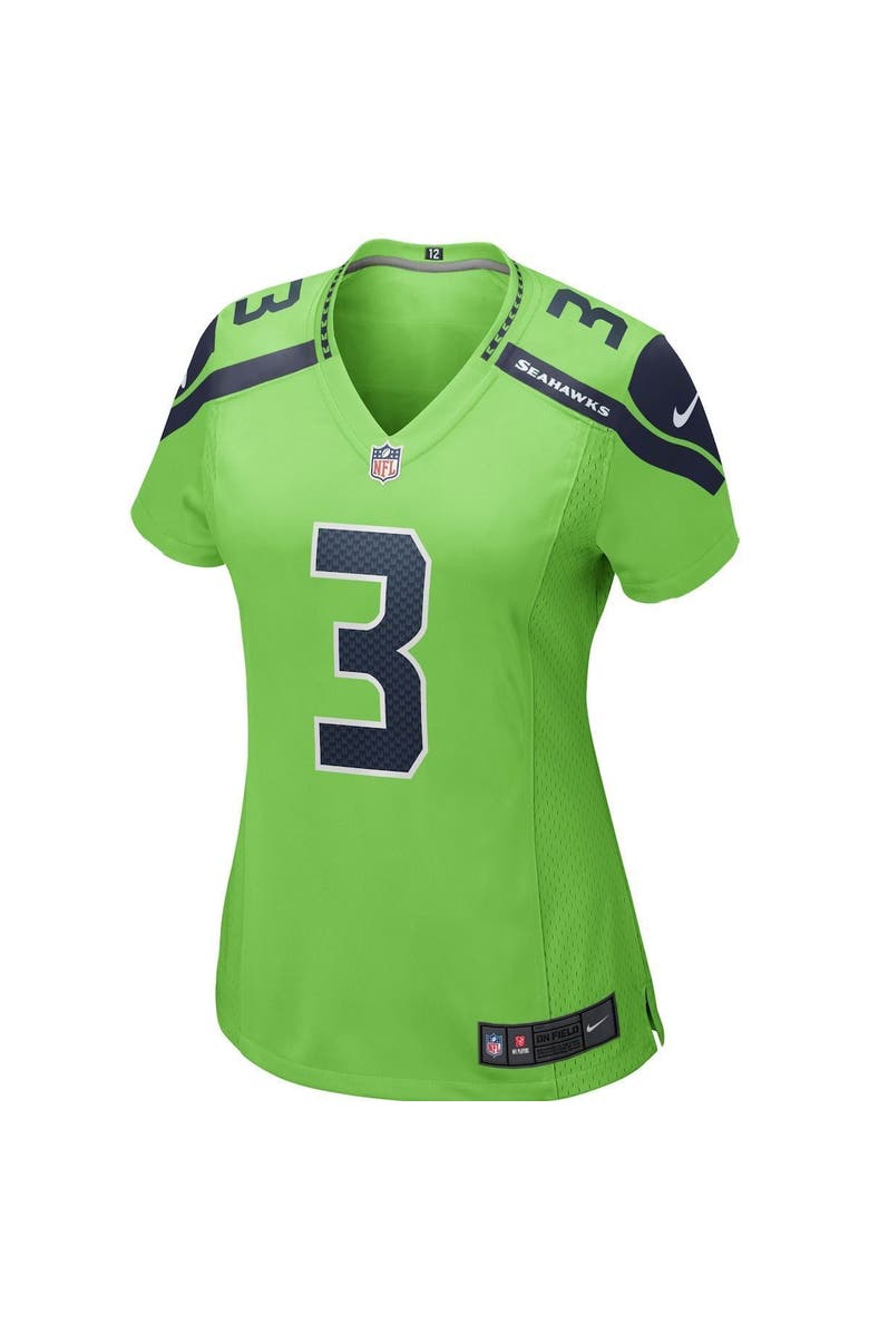 Nike Women's Nike Russell Wilson Neon Green Seattle Seahawks Alternate Game Jersey, Alternate, color, 