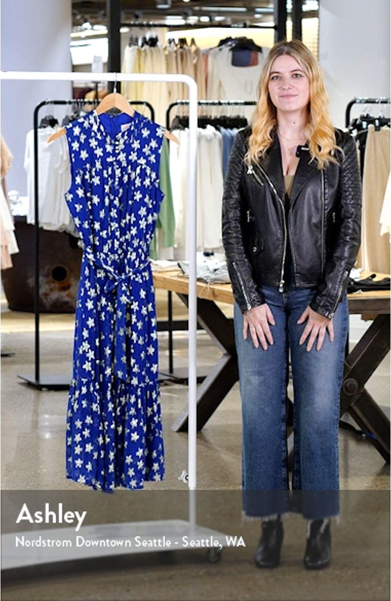 Tara Star Metallic Sleeveless Midi Dress, sales video thumbnail