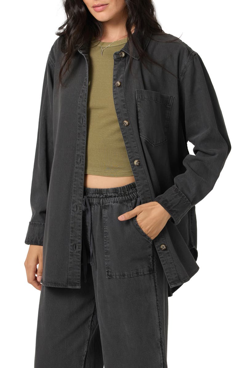 O'Neill Sevie Shacket, Alternate, color, Washed Black