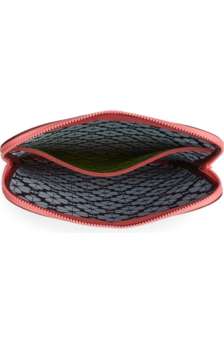 Kate Spade New York universal spade flower neoprene laptop sleeve, Alternate, color,