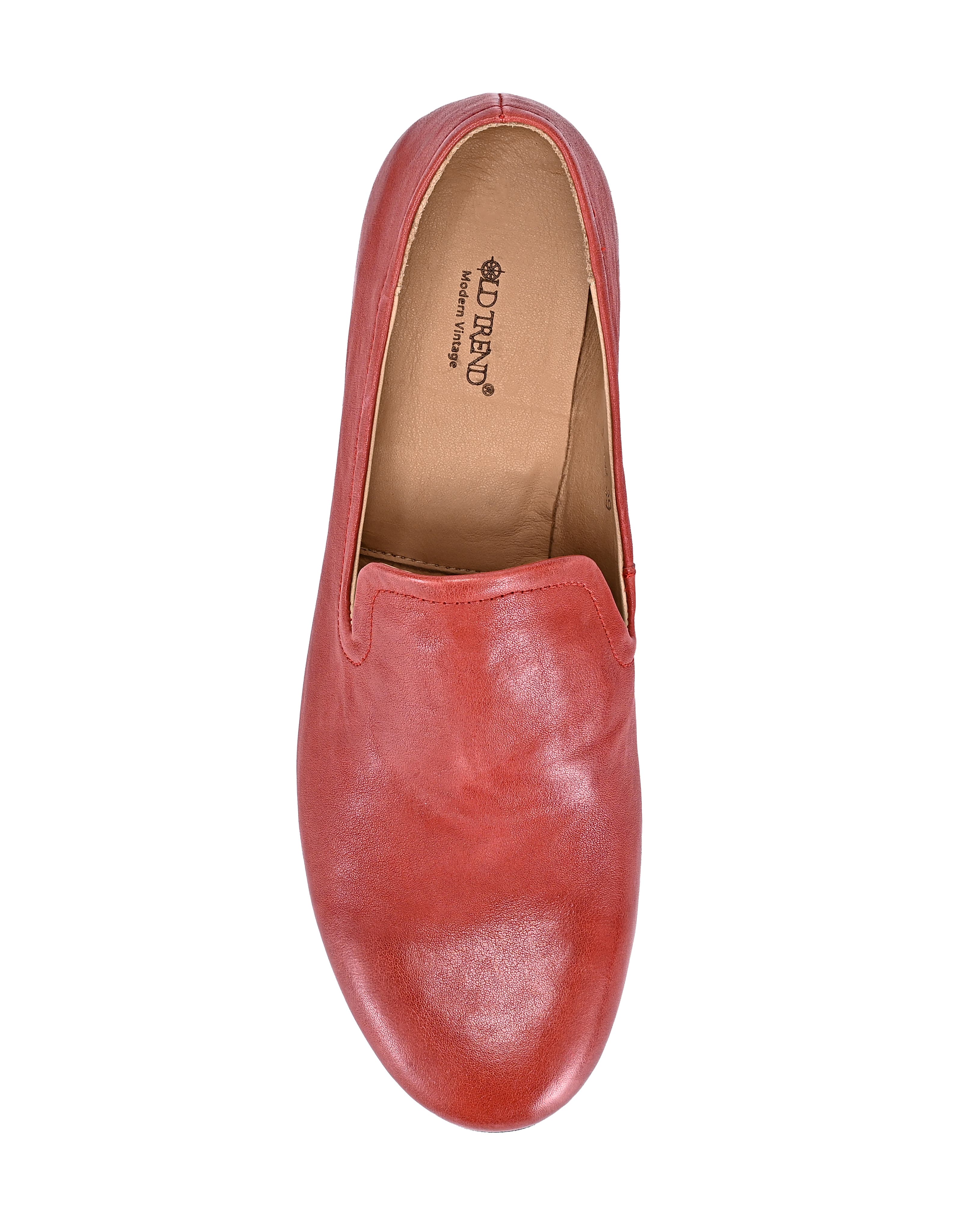 Heritage Genuine Leather Refined Comfort Slip On Loafer, Alternate, color, Brick