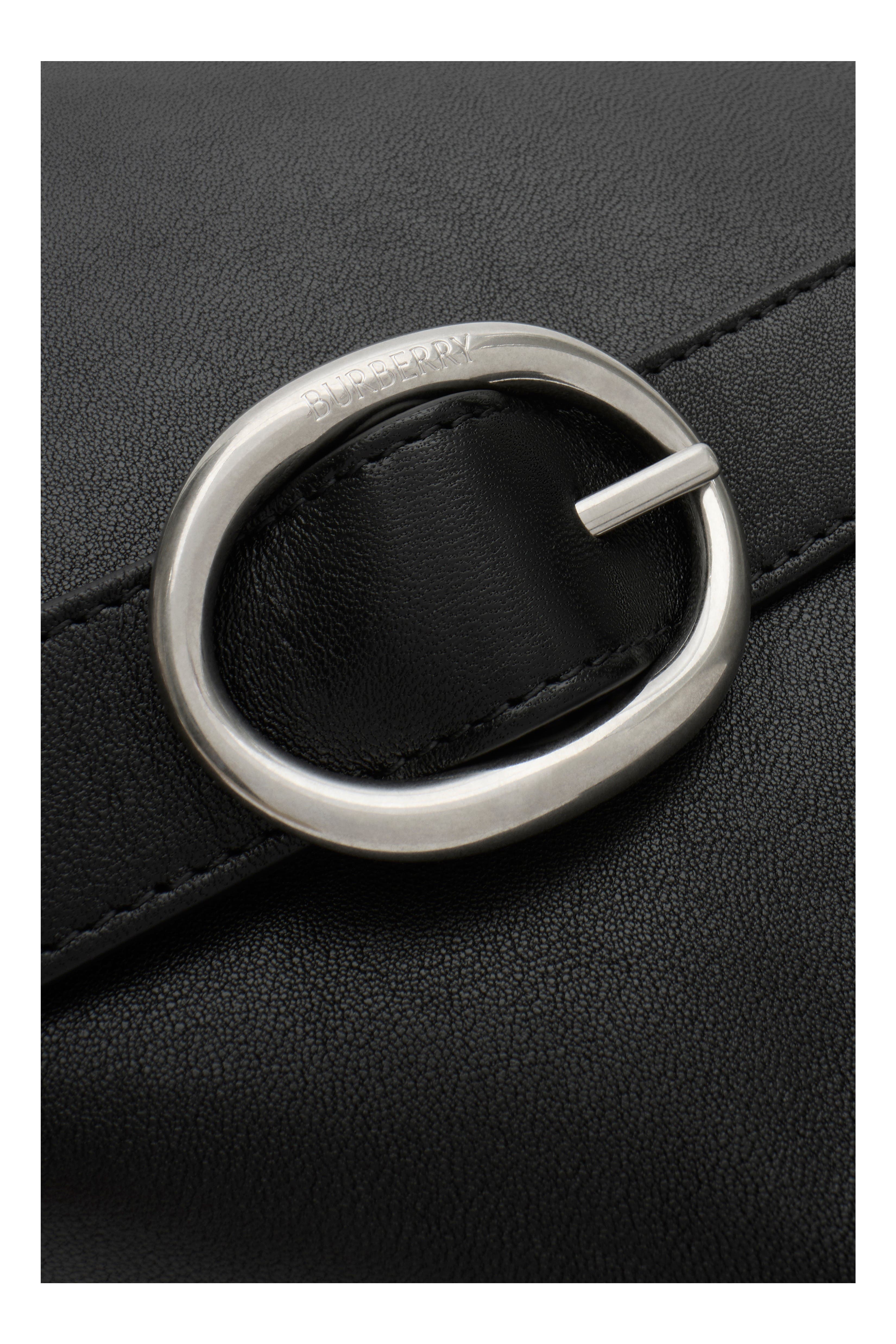 Burberry Tavistock Messenger Bag, Alternate, color, Black