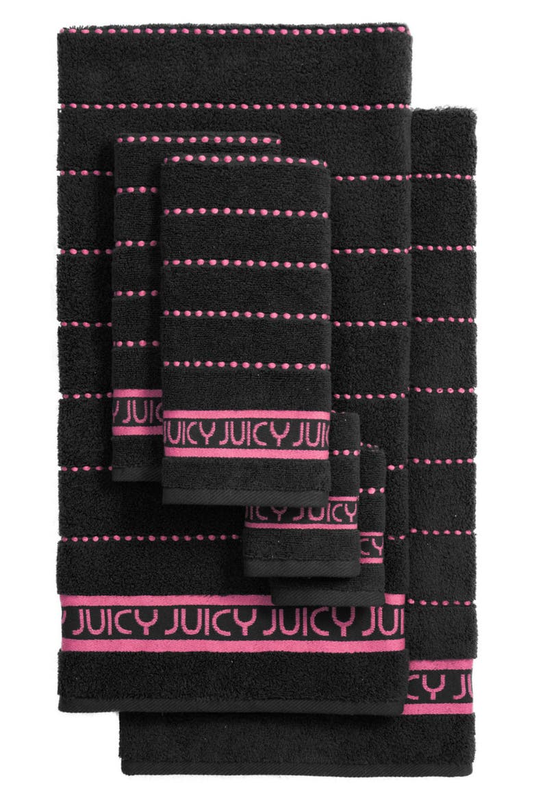 Luxurious 6-Piece Towel Set, Alternate, color, BLACK