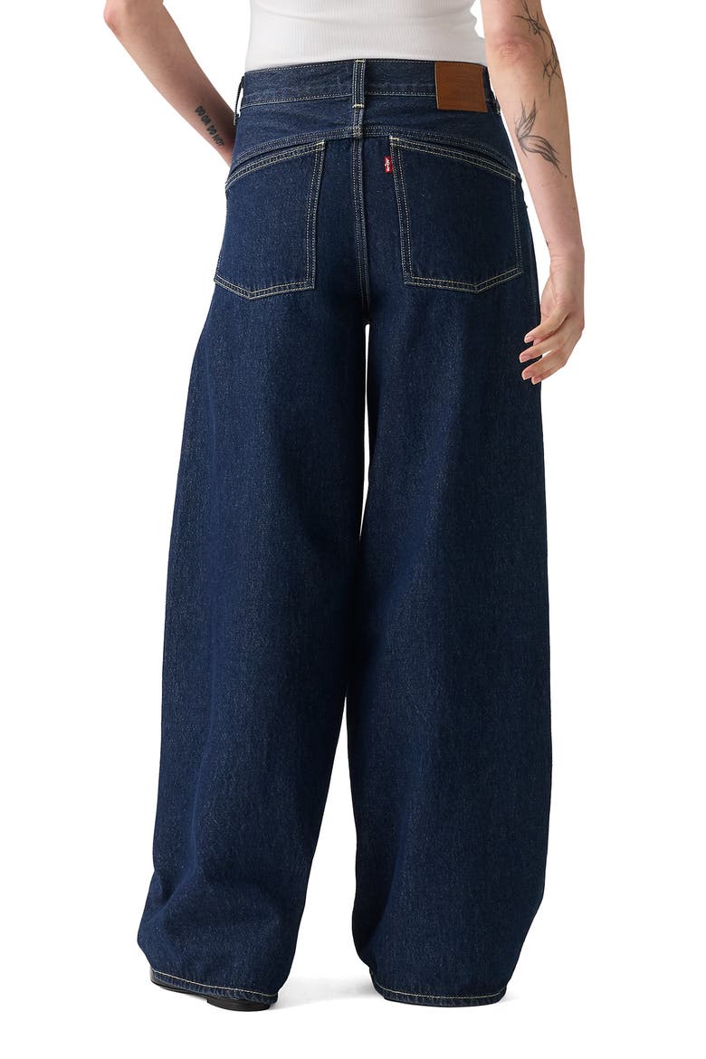 Super Baggy Barrel Leg Jeans, Alternate, color, SHADED VIEW