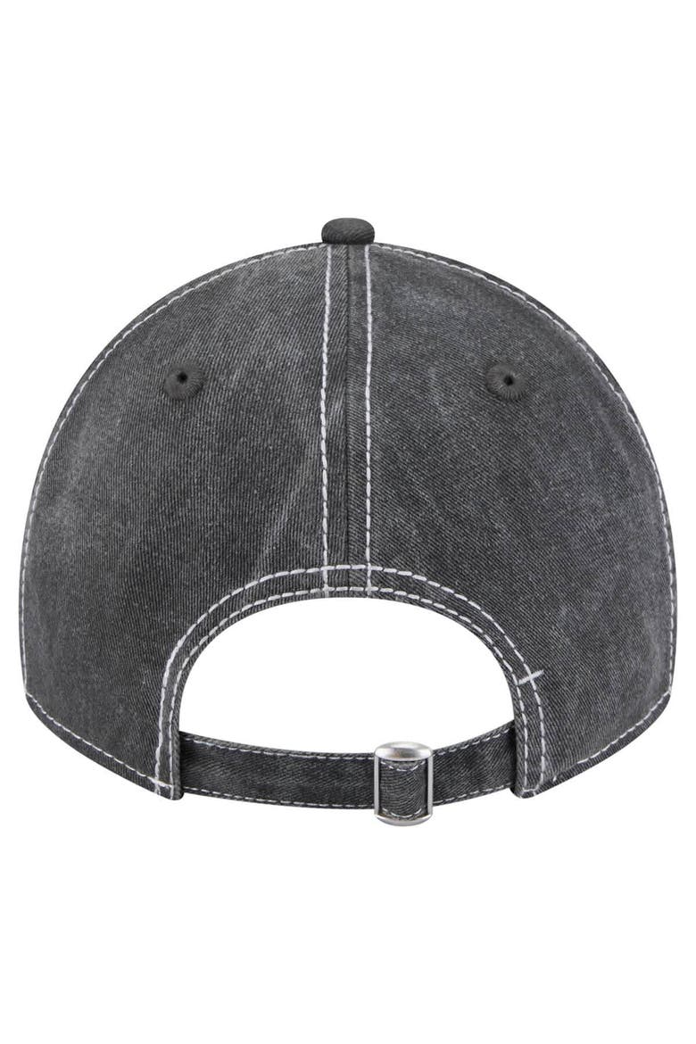 Men's New Era  Black Chicago Bulls Pigment Dyed 9TWENTY Adjustable Hat, Alternate, color, Black