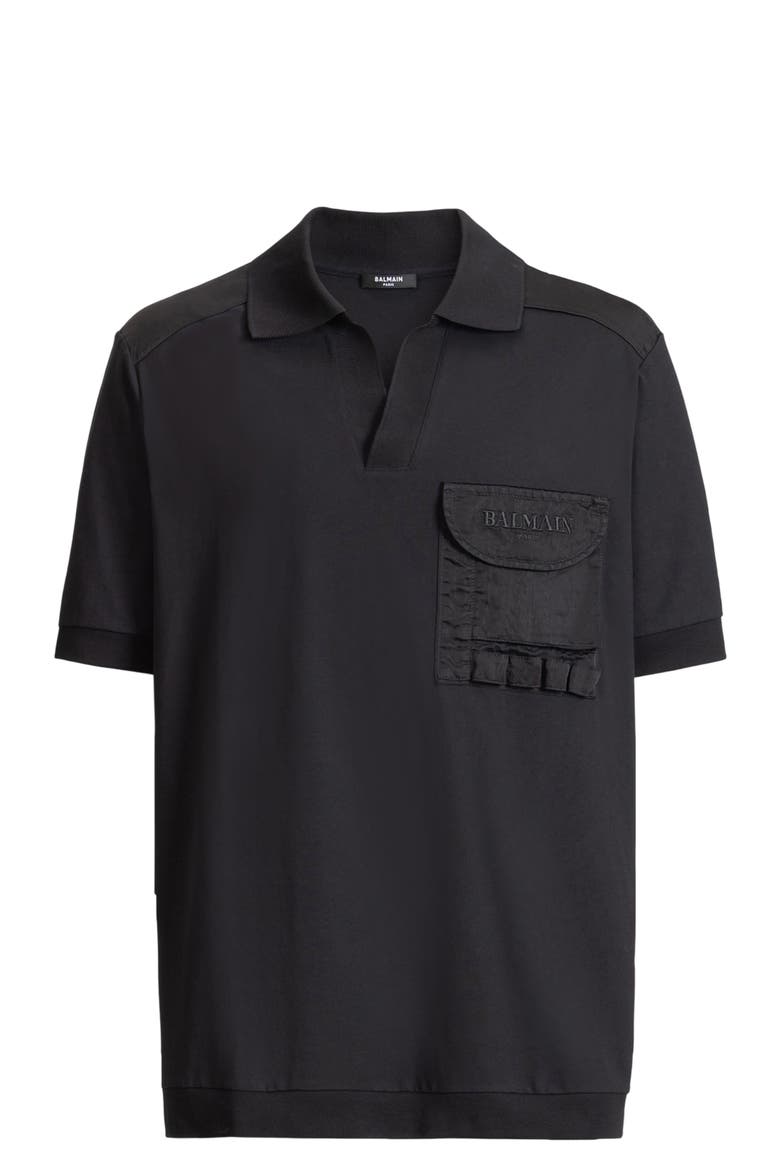Vintage Utility polo, Alternate, color, black