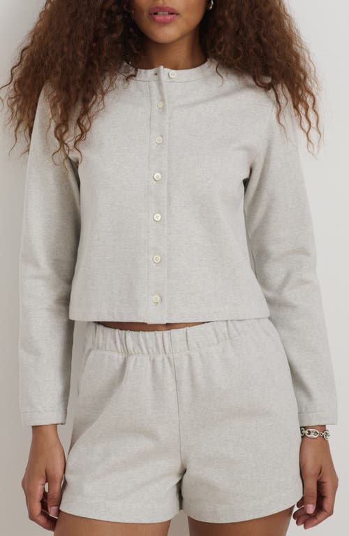 Alex Mill Coco Sport Cardigan Heather Grey