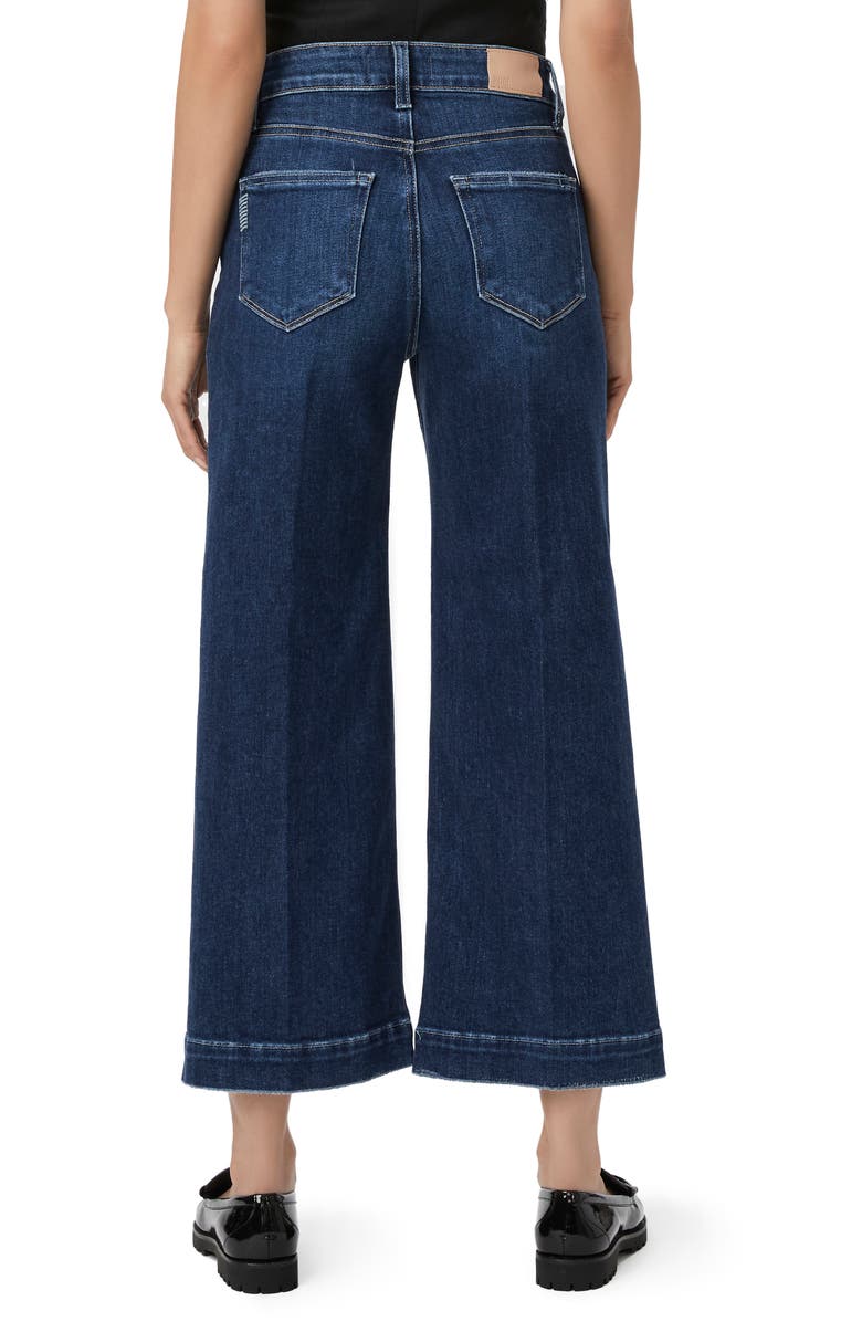 PAIGE Anessa Crop Wide Leg Jeans, Alternate, color, Foreign Film