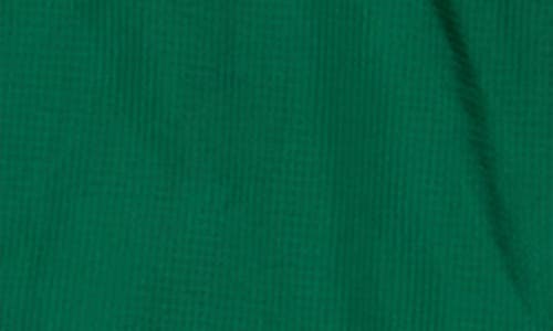 Nanette Lepore Play Rib Trim Bomber Jacket In Verdant Green/bright White