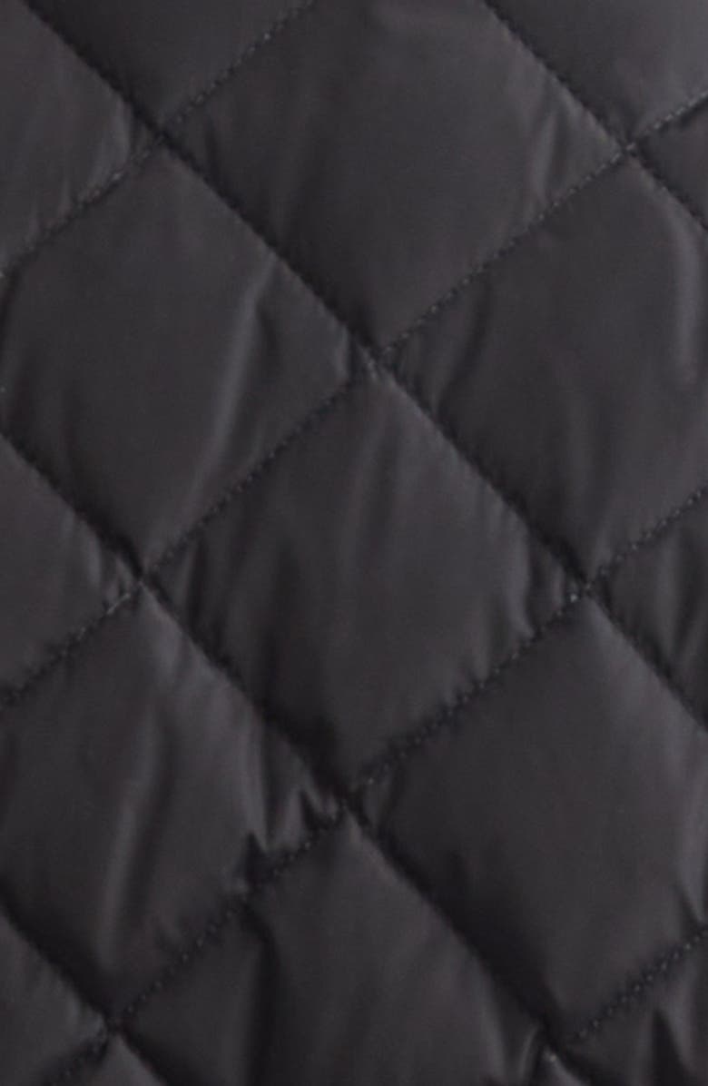 Moncler Balsamine Belted Water Repellent Quilted Down Jacket, Alternate, color, Black