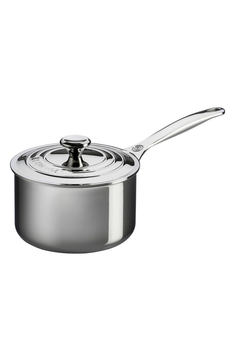 Le Creuset 2-Quart Stainless Steel Saucepan with Lid, Main, color, Stanless Steel