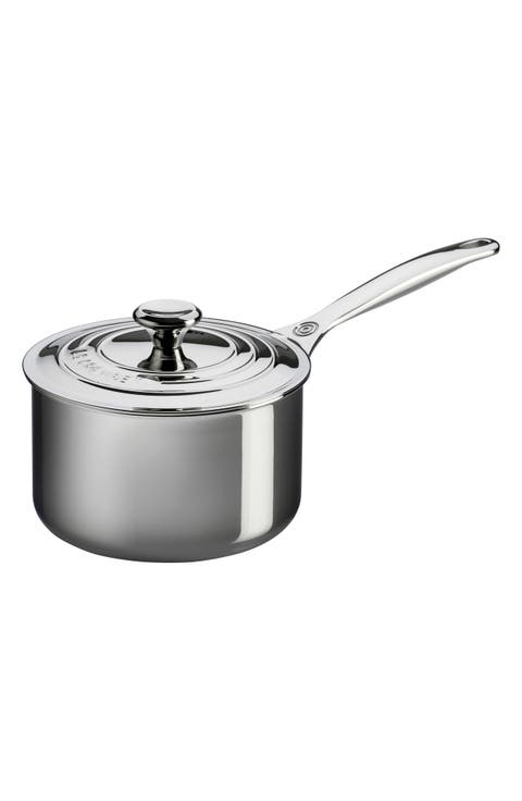 2-Quart Stainless Steel Saucepan with Lid