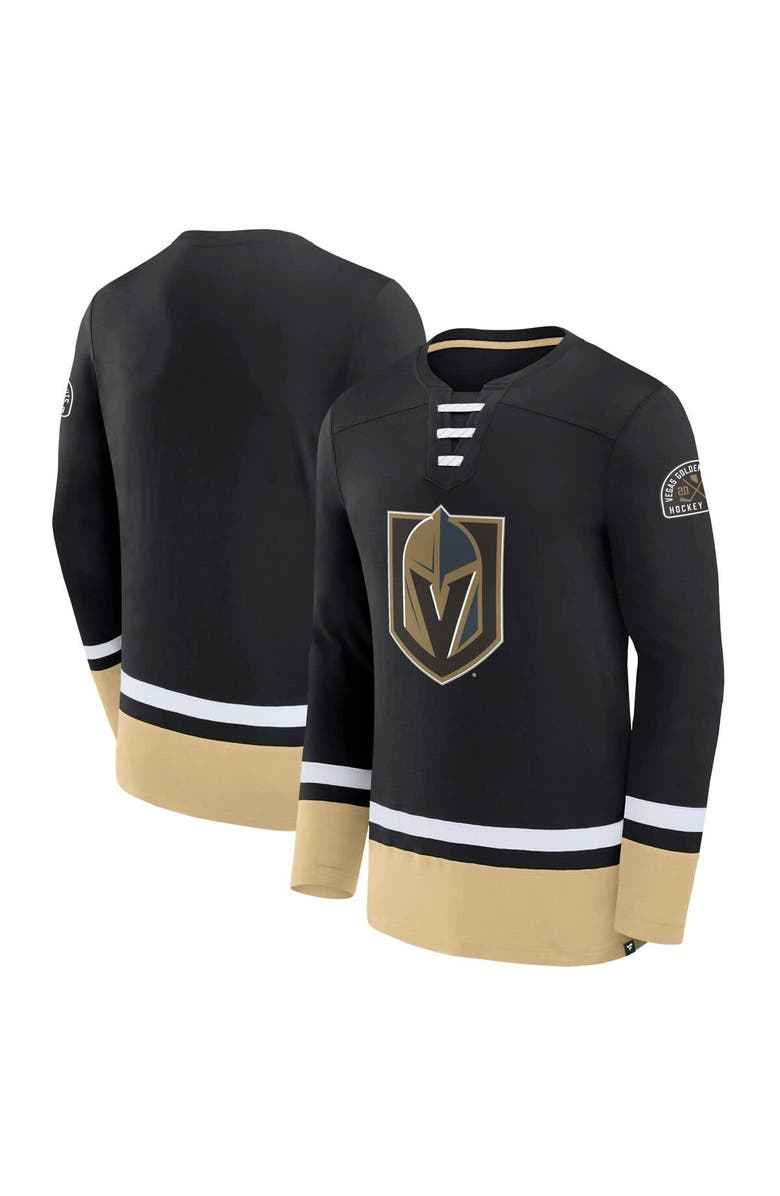 FANATICS Men's Fanatics Black Vegas Golden Knights High Point Long Sleeve T-Shirt, Main, color, Black