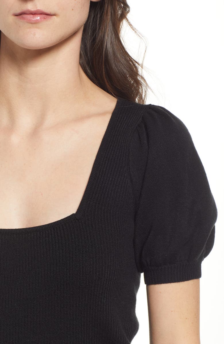 French Connection Jaida Ribbed Square Neck Sweater, Alternate, color, 