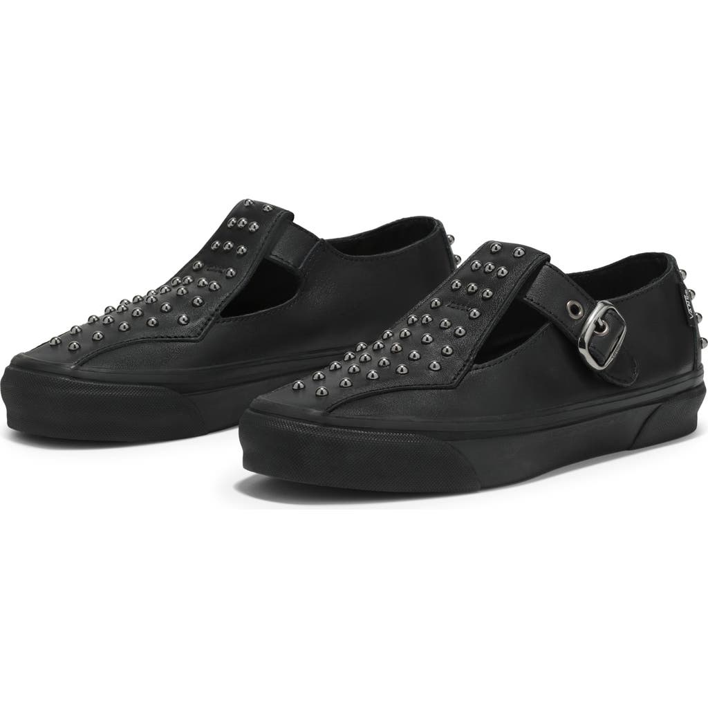 Shop Vans 93 Luxe Mary Jane Sneaker In Pearlized Black
