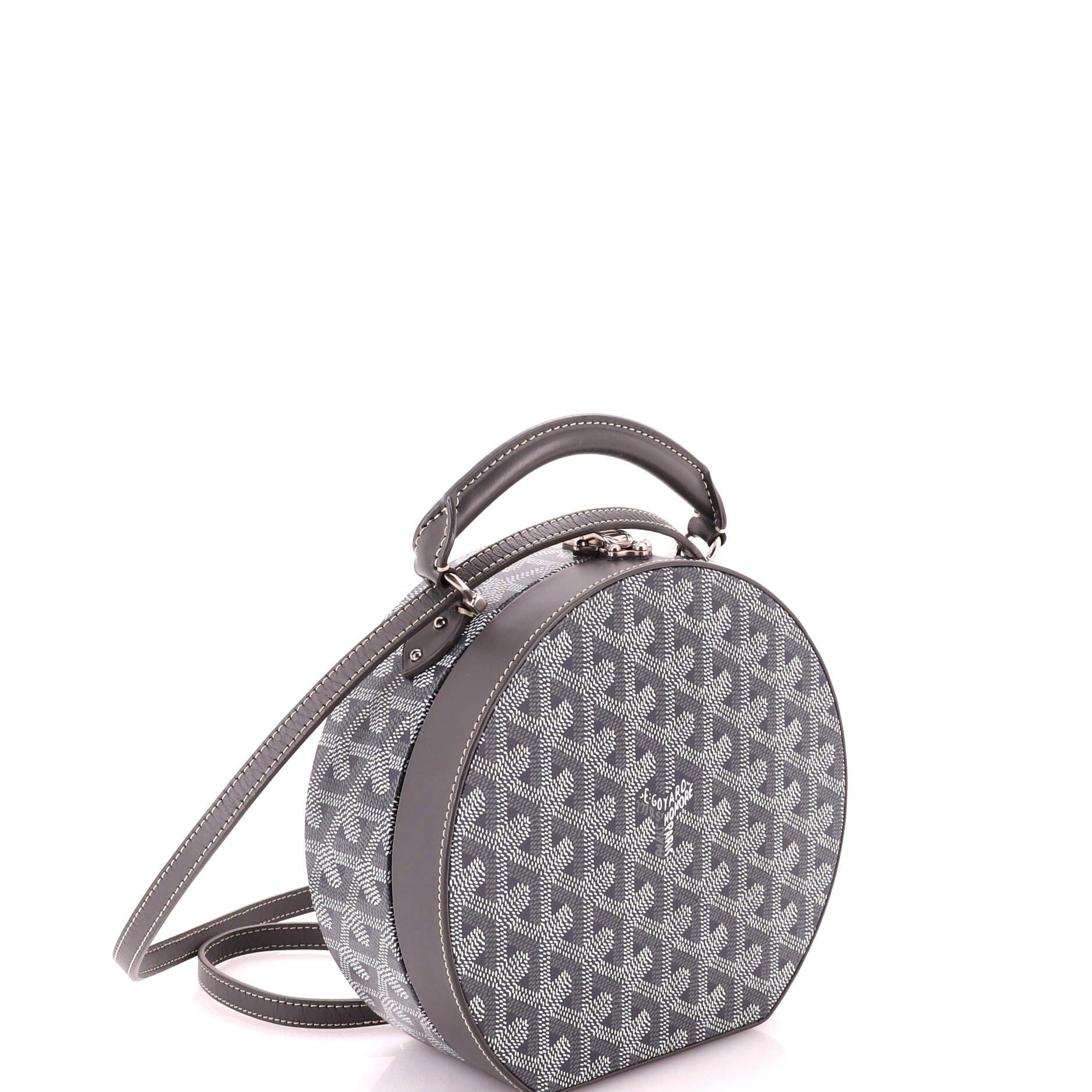 Alto Hatbox Bag Coated Canvas, Alternate, color, Grey
