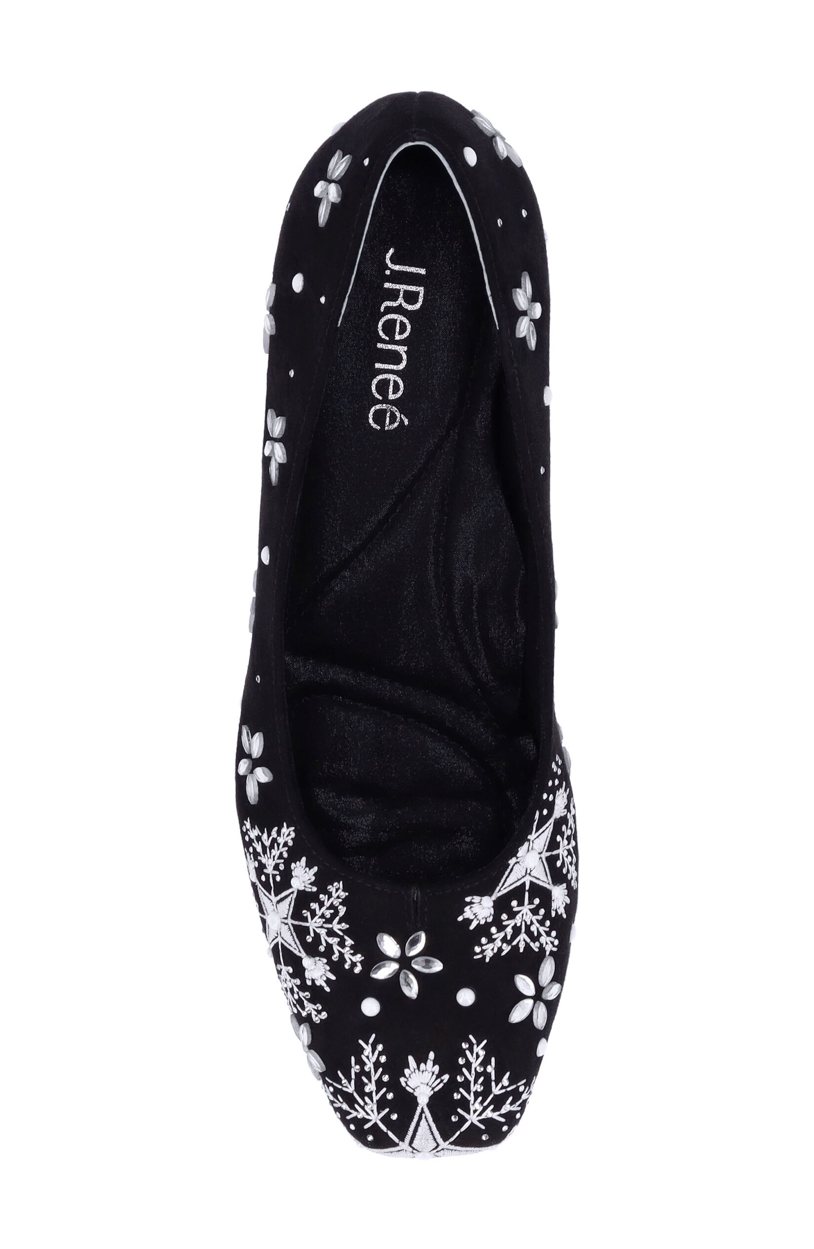 J. Reneé Snowflayke Pump, Alternate, color, Black/ White