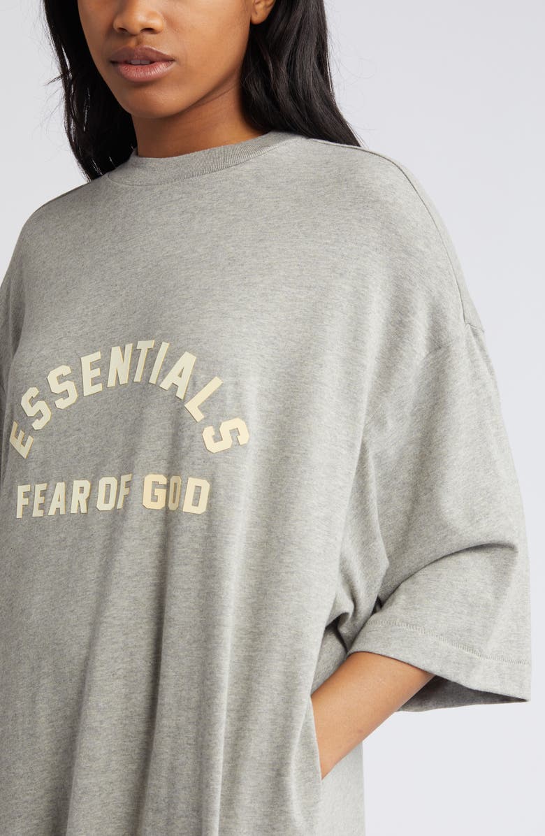 Fear of God Essentials Logo Maxi T-Shirt Dress, Alternate, color, 