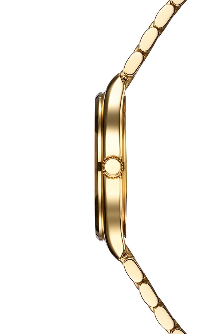 Beleganza Mother-of-Pearl & Diamond Bracelet Watch, 32mm, Alternate, color, YELLOW GOLD