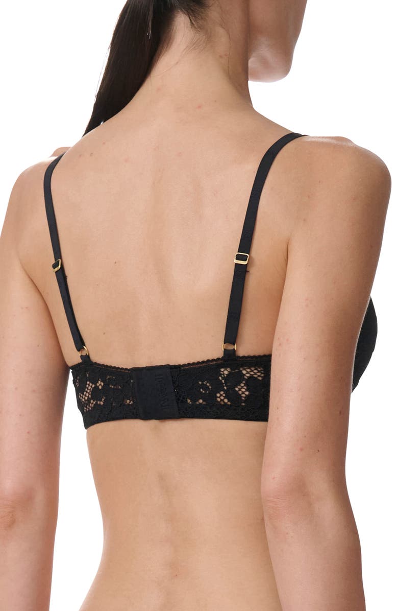 Wolford Built-Up Lace Triangle Bralette, Alternate, color, 