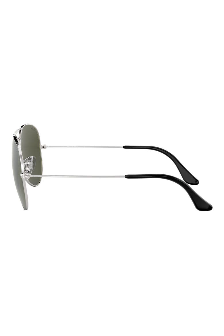 'Original Aviator' 58mm Sunglasses, Alternate, color, SILVER