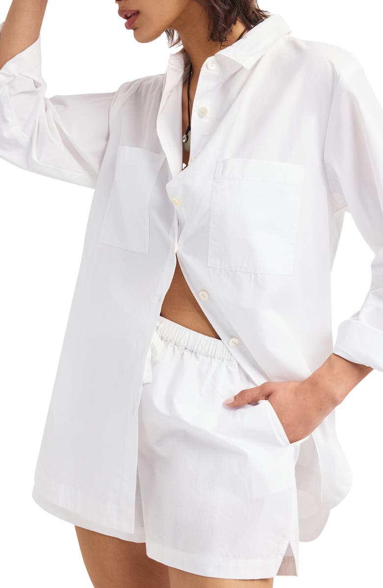 Vitamin A<sup>®</sup> Parker Cover-Up Shorts, Alternate, color, White