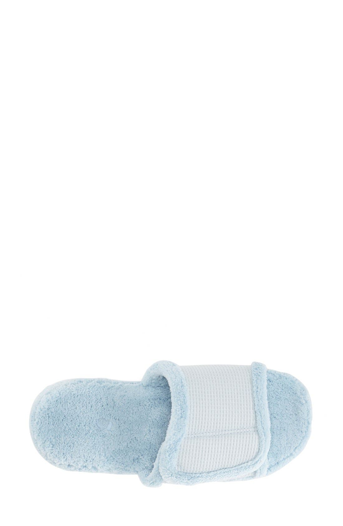 Waffle Spa Slide Slipper (Nordstrom Exclusive), Alternate, color, POWDER BLUE