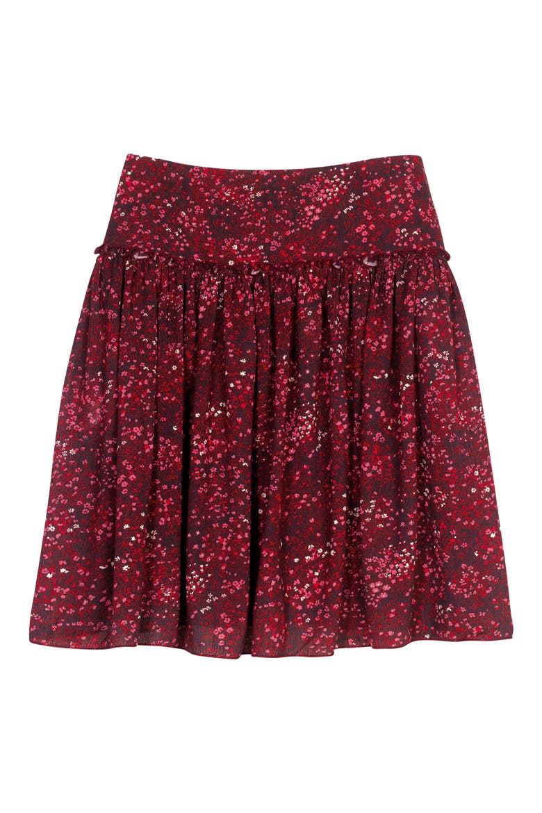 Printed Bermuda Skort, Main, color, RED