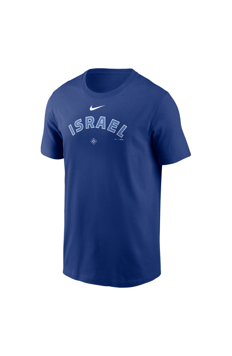 Nike Men's Nike  Royal Israel Baseball 2026 World Baseball Classic Wordmark T-Shirt, Alternate, color, Royal