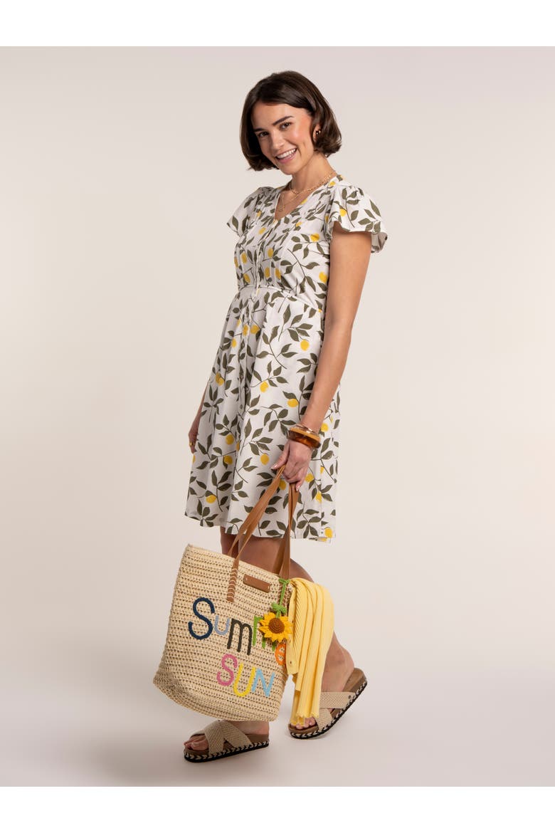 Renata Dress, Alternate, color, Cream