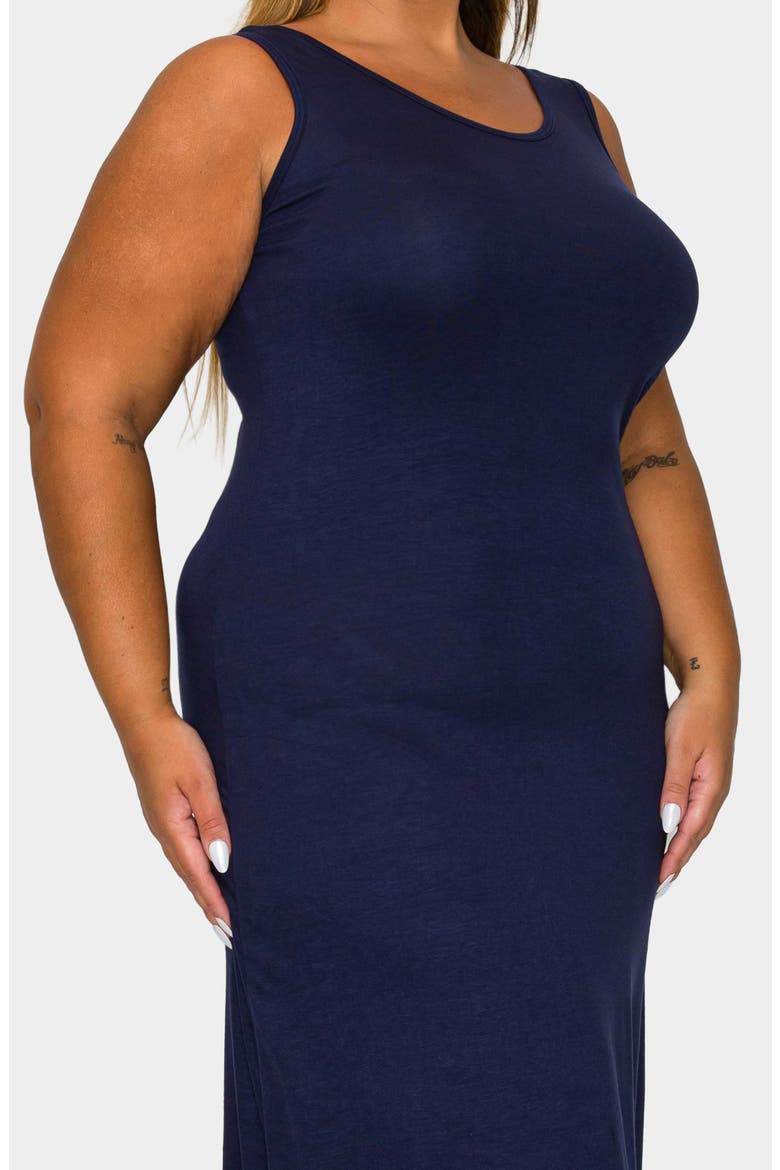 Mellie Sleeveless Jersey Maxi Dress, Alternate, color, NAVY