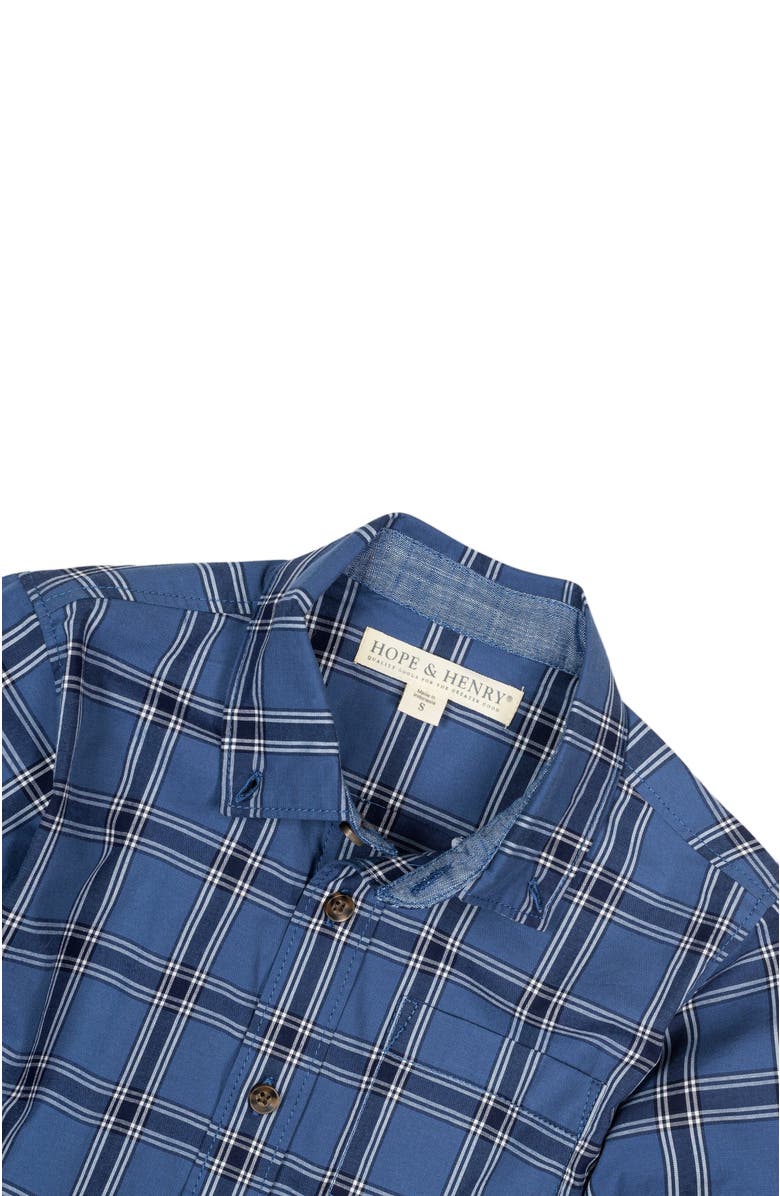 Hope & Henry Baby Boys' Organic Stretch Poplin Shirt, Infant, Alternate, color, 