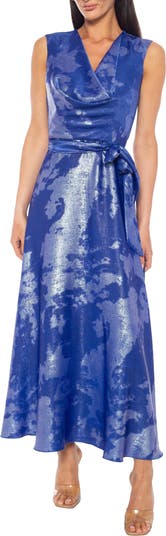 Drape Neck Maxi Dress