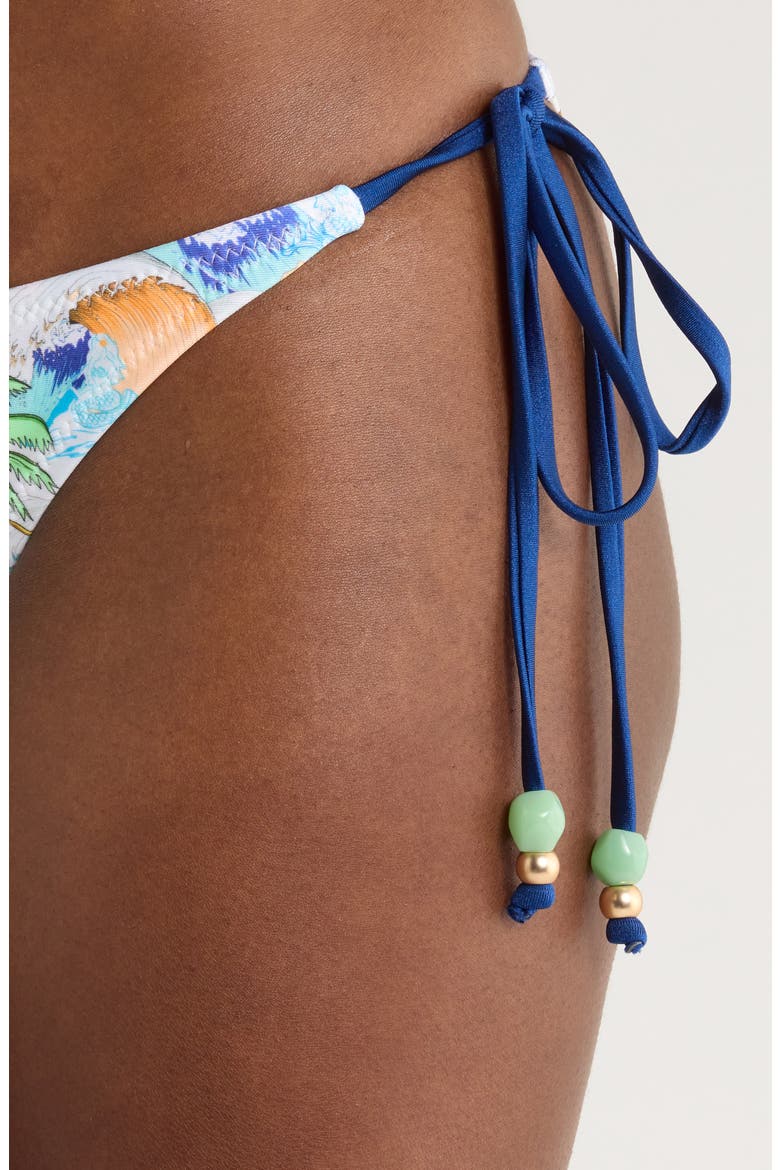 Side Tie Bikini Bottoms, Alternate, color, BLUE CRUSH