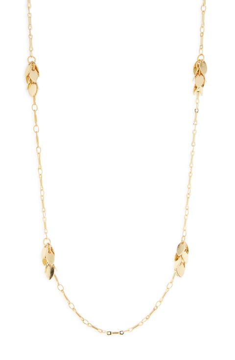 Leaf Station Necklace