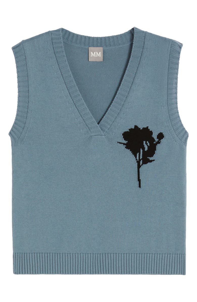MM by Max Mara Bacio Sweater Vest, Alternate, color, Avio